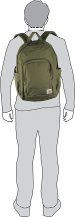 Carhartt Essentials Backpack with 17-Inch Laptop Sleeve for Travel, Work and School, Black - Image 5